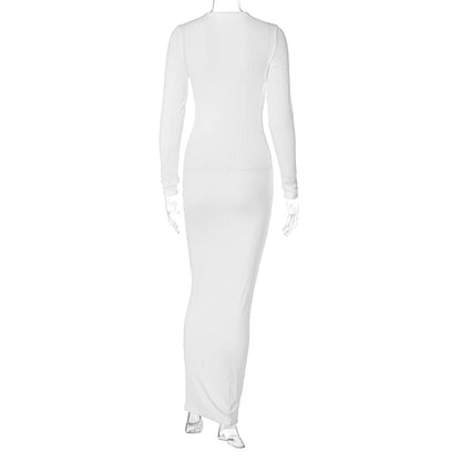 Long Sleeve Bodycon Maxi Dress