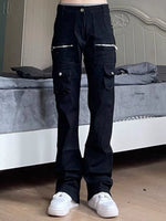 'Non-Believer' Denim Zipper Jeans