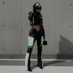 Y2K Motorcycle Style Leather Pants