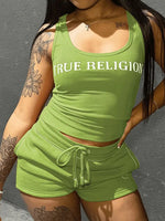 True Religion Two-Piece Shorts Set