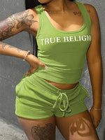 True Religion Two-Piece Shorts Set