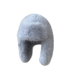 Plush Faux Fur Bomber Hat