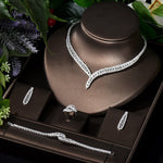 Flashy' Diamond Necklace & Earrings Set