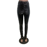 Gud 2 Me Glossy Leather Split Pants