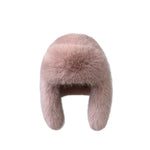 Plush Faux Fur Bomber Hat