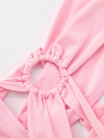 Cross Bandage Mini Dress