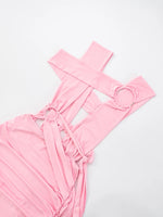 Cross Bandage Mini Dress