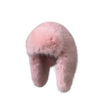 Plush Faux Fur Bomber Hat