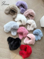 Plush Faux Fur Bomber Hat