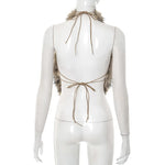 'At Midnight' Hollow Out Sexy Halter Top