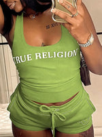 True Religion Two-Piece Shorts Set