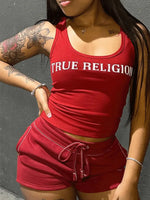 True Religion Two-Piece Shorts Set