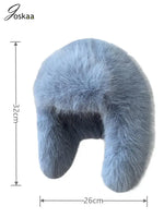Plush Faux Fur Bomber Hat