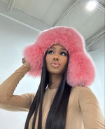 Plush Faux Fur Bomber Hat