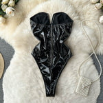 Obsidian Leather Bodysuit