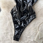 Obsidian Leather Bodysuit