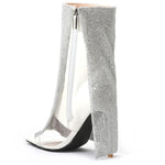 Luxury Diamond Mid-Calf Heels