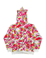 Cartoon Print Zip Up Hoodie