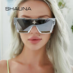 Luxury Crystal Oversized Square Sunglasses