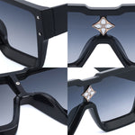 Luxury Crystal Oversized Square Sunglasses