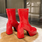 Kill Bill Platform Ankle Boots