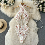 Halter Lace Bodysuit