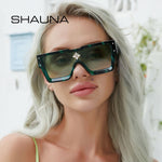 Luxury Crystal Oversized Square Sunglasses