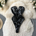 Obsidian Leather Bodysuit