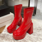 Kill Bill Platform Ankle Boots