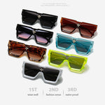 Luxury Crystal Oversized Square Sunglasses