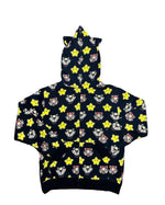 Cartoon Print Zip Up Hoodie