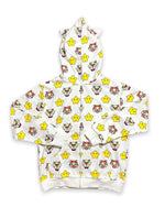 Cartoon Print Zip Up Hoodie