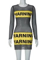 Fatal' Mesh Bodycon Dress