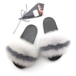 Faux Fur “Indifferent” Slides