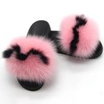 Faux Fur “Indifferent” Slides