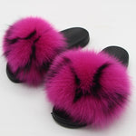 Faux Fur “Indifferent” Slides