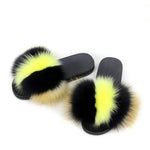 Faux Fur “Indifferent” Slides