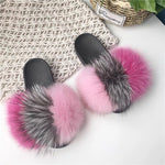 Faux Fur “Indifferent” Slides