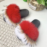 Faux Fur “Indifferent” Slides