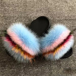 Faux Fur “Indifferent” Slides