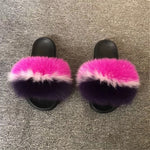 Faux Fur “Indifferent” Slides