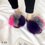 Faux Fur “Indifferent” Slides