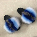 Faux Fur “Indifferent” Slides